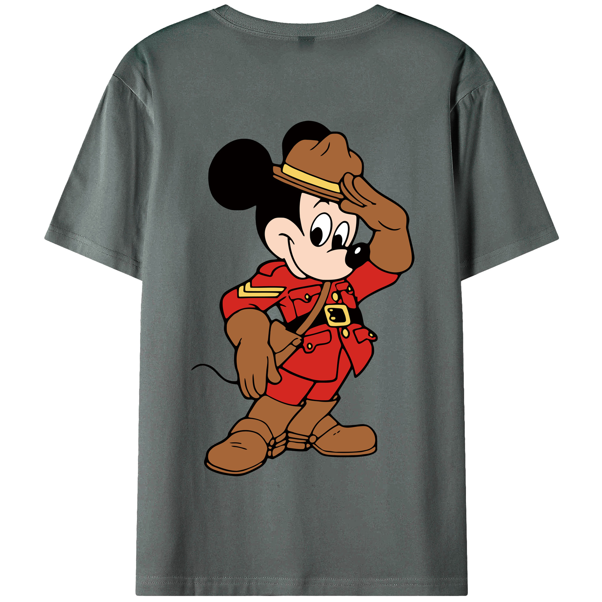 （画像用） ミッキーマウス Mickey Mouse 綿100％半袖Tシャツ（背面プリント）